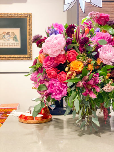 A FLORAL GARDEN TEA CEREMONY AT HOME